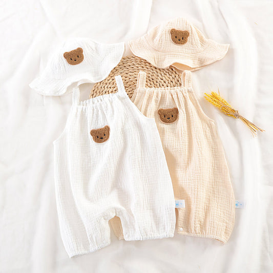 Baby Bear Romper Set with Hat