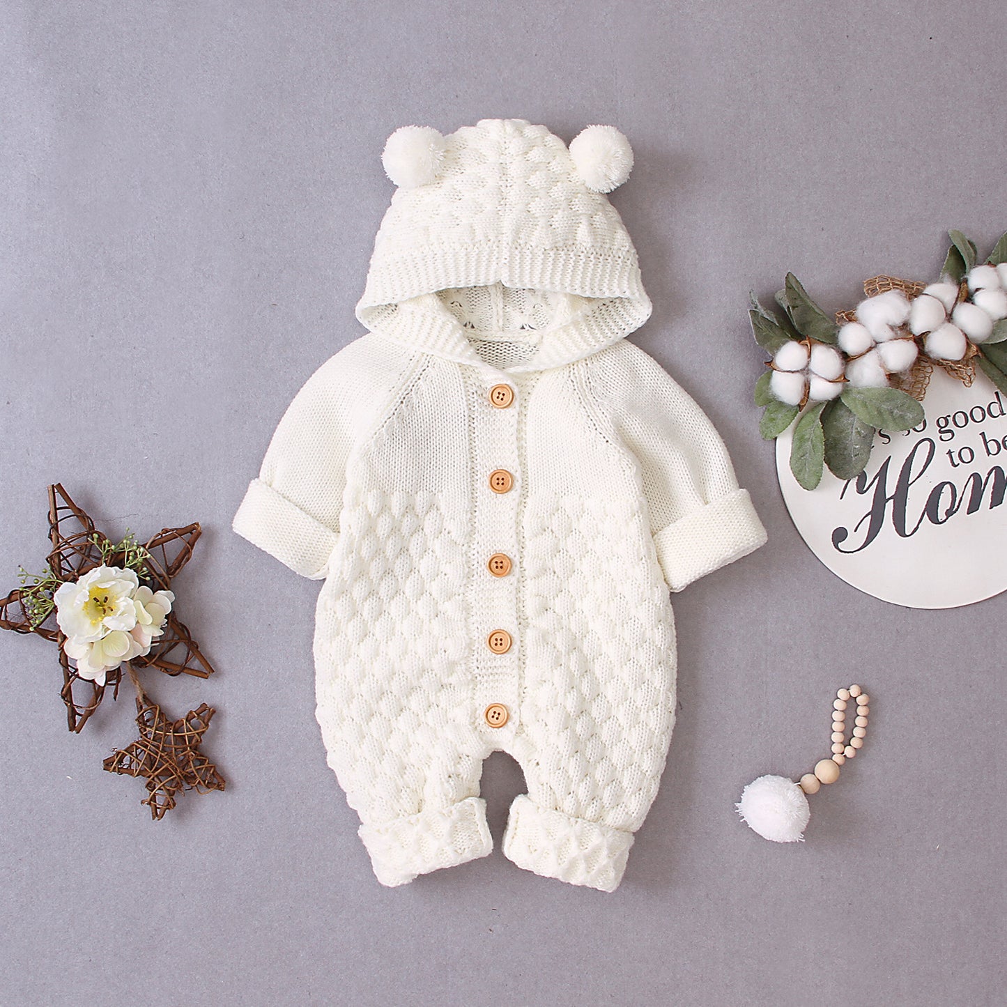 Baby Knitted Jumpsuit (4 colors)