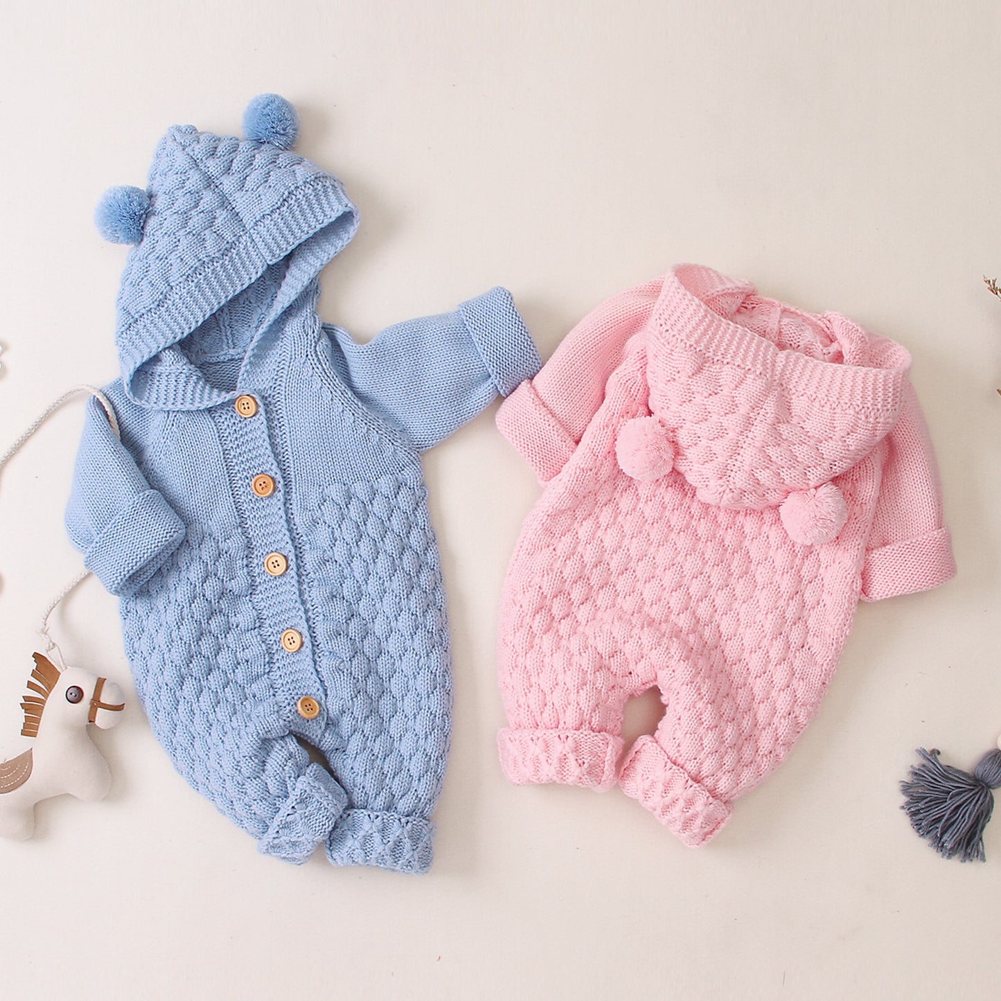 Baby Knitted Jumpsuit (4 colors)