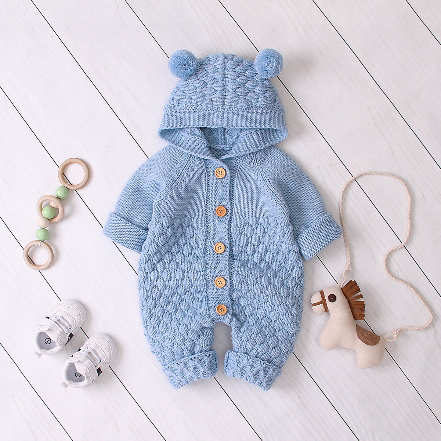 Baby Knitted Jumpsuit (4 colors)