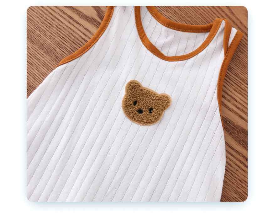 Bear-y Fun Summer Cotton Jumpsuit!