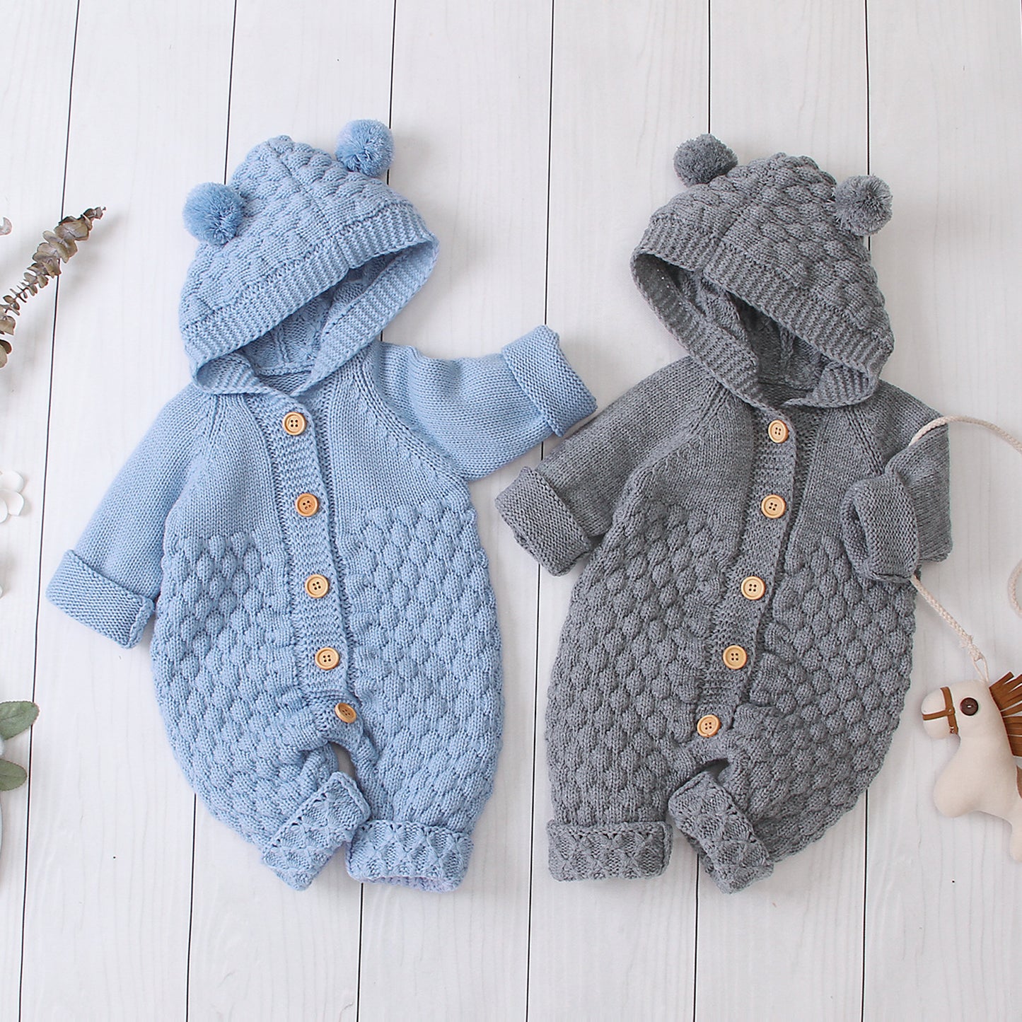 Baby Knitted Jumpsuit (4 colors)