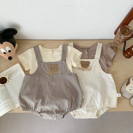 Baby Bear Romper Trousers Set