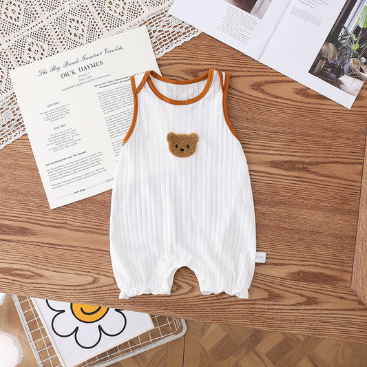 Bear-y Fun Summer Cotton Jumpsuit!