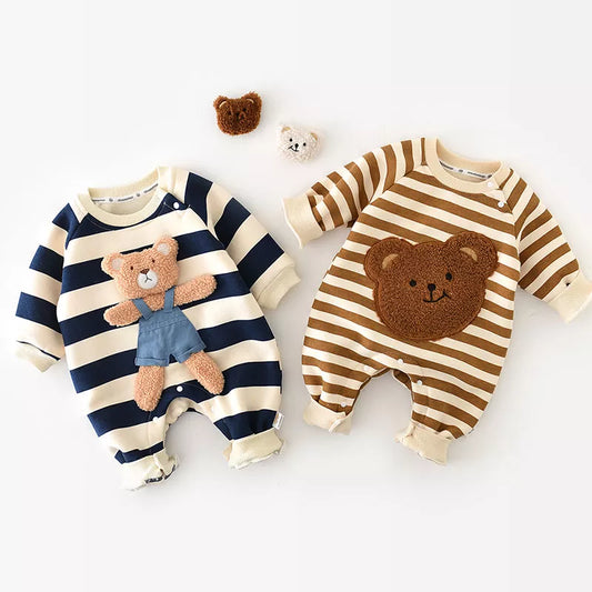 Thick Padded Baby Bear Romper